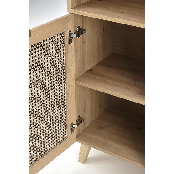 BORNEO REG-1 polc tölgy artisan/fekete (2p=1db)