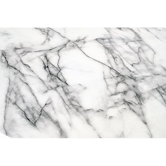 BRODWAY asztal lap - fehér márvány, láb - fekete (2p=1ks)