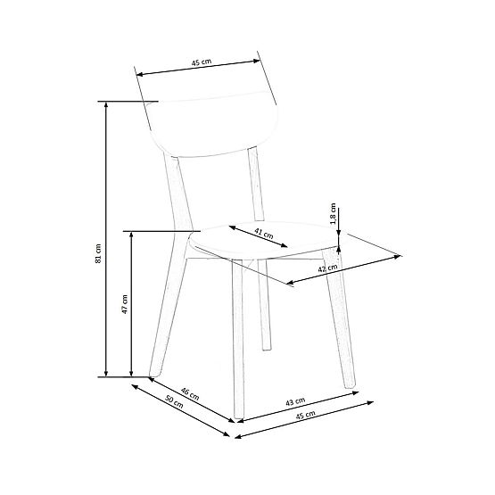 BUGGI étkezőszék - fehér