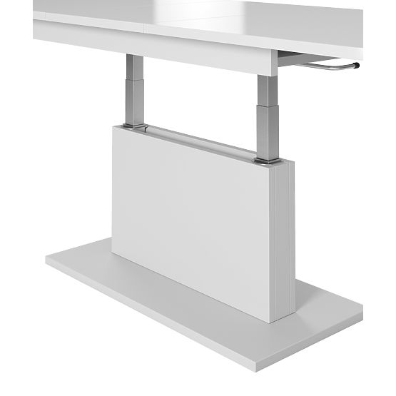 BUSETTI konferencia asztal lap: fehér matt, lábak: fehér matt (2p=1db)