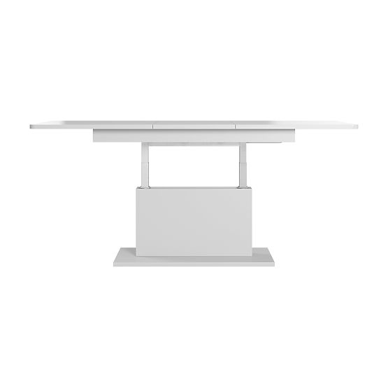 BUSETTI konferencia asztal lap: fehér matt, lábak: fehér matt (2p=1db)