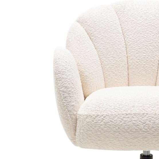 Casablanca forgószék fehér, boucle
