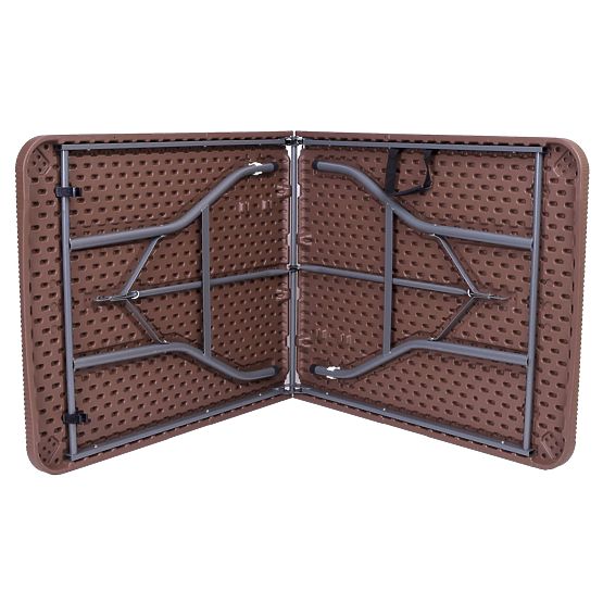 Catering készlet Rattan barna asztal 180 cm + 2 pad