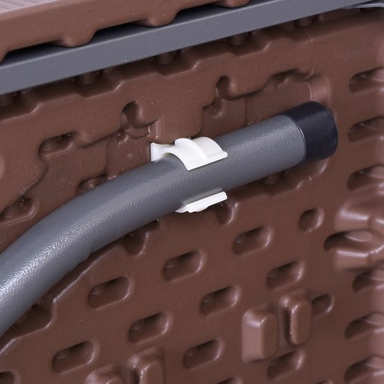 Catering készlet Rattan barna asztal 180 cm + 2 pad