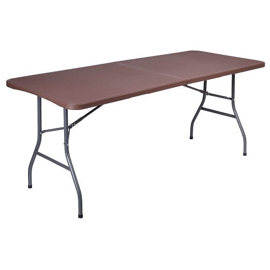 Catering készlet Rattan barna asztal 180 cm + 2 pad