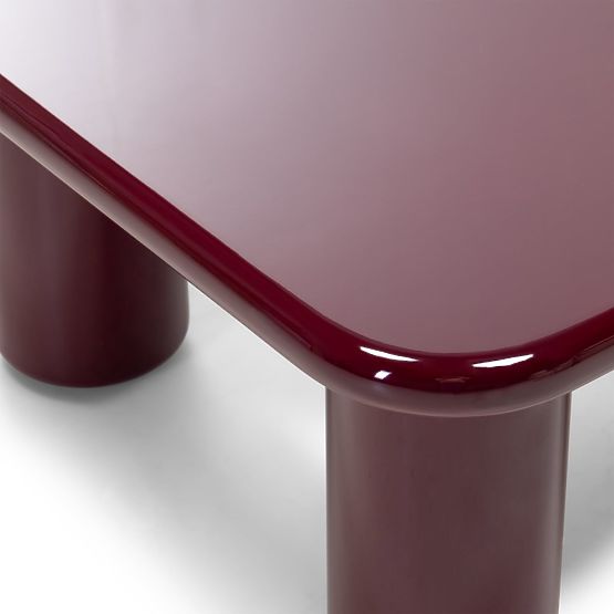 Cherry dohányzóasztal 70 cm, bordó/cseresznye, fényes