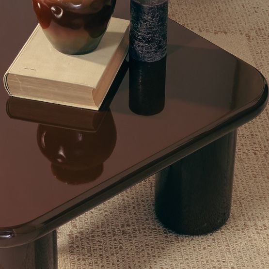 Cherry dohányzóasztal 70 cm, csokoládé színű, fényes