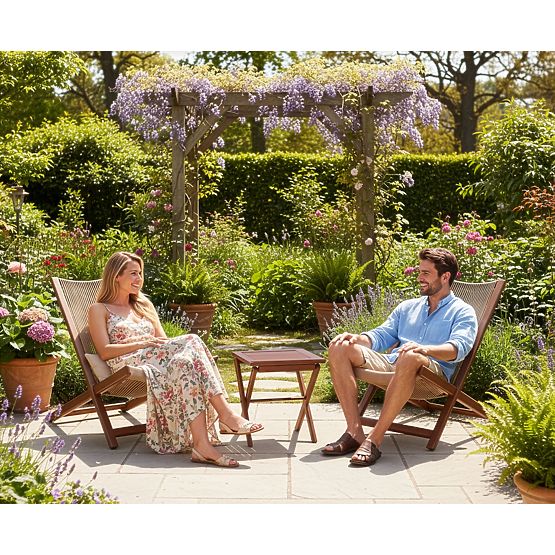 CHILL TOFFI terasz bútor szett nyugágyak és asztal