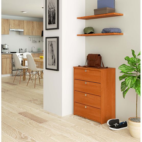 Cipőtartó 4 lenyitható ajtóval 60 cm - éger