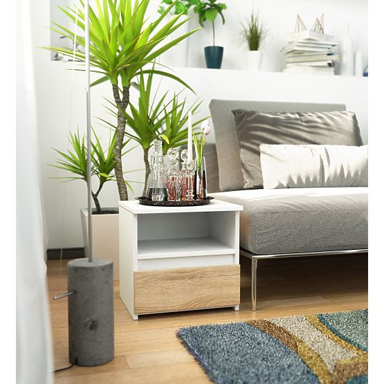 CL1 PK KOMÓD FEHÉR / SONOMA TÖLGY