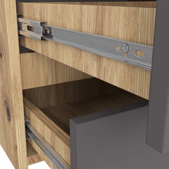 CL100 6SZ PK ARTISAN TÖLGY / SZÜRKE KOMÓD