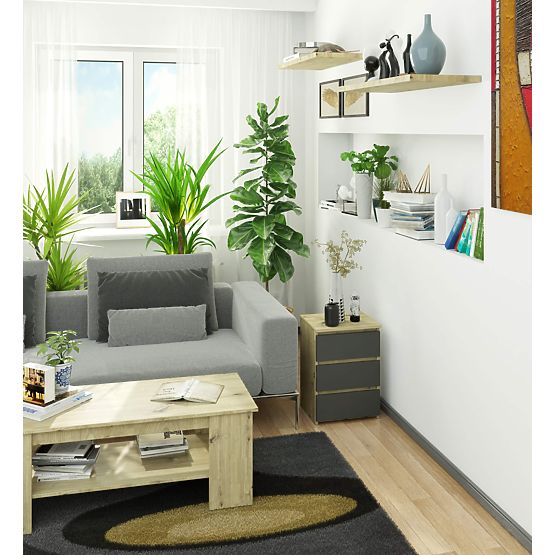 CL3/40 PK KOMÓD ARTISAN TÖLGY / SZÜRKE