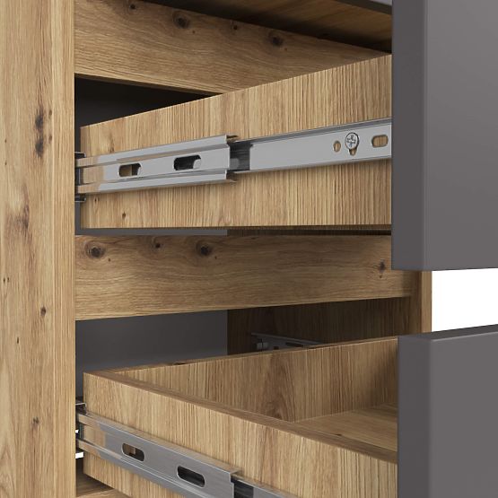 CL3/40 PK KOMÓD ARTISAN TÖLGY / SZÜRKE