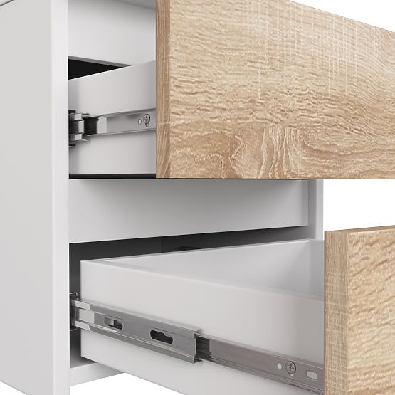 CL3/40 PK KOMÓD FEHÉR / SONOMA TÖLGY