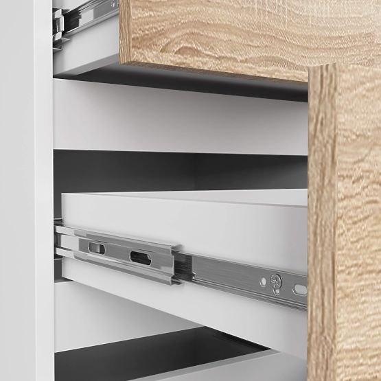 CL4 PK KOMÓD FEHÉR / SONOMA TÖLGY