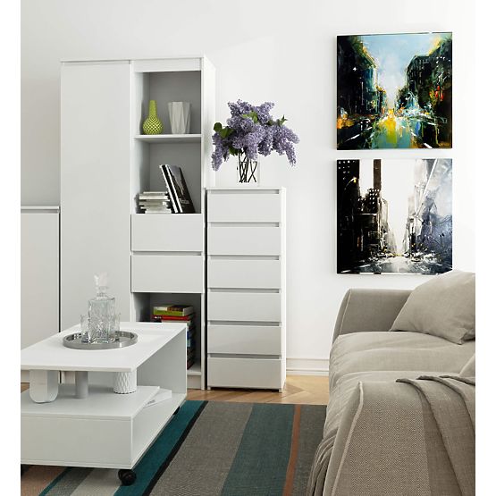 CL6 PK FEHÉR KOMÓD