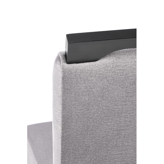 CLARION 2 szék fekete / huzat: MONOLITH 85 (hamu) (1p=2db)