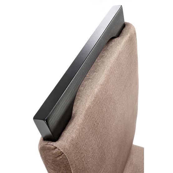 CLARION 2 szék fekete / kárpit: MONOLITH 09 (sötétbarna) (1p=2db)