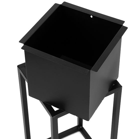 Concove 60 cm fekete loft virágcserép