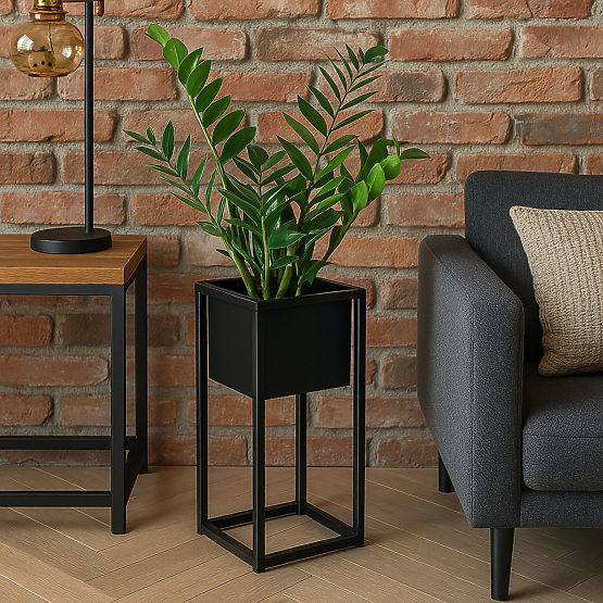 Concove loft virágtartó állvány 40 cm fekete