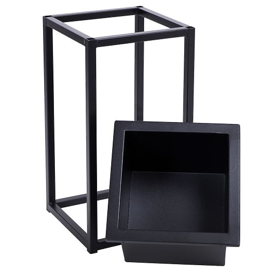 Concove loft virágtartó állvány 40 cm fekete