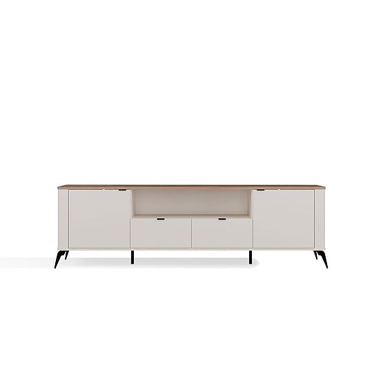 CORDOBA 2S2S TV szekrény Kašmír Bézs Castello Tölgy TV szekrény 2 Fiók