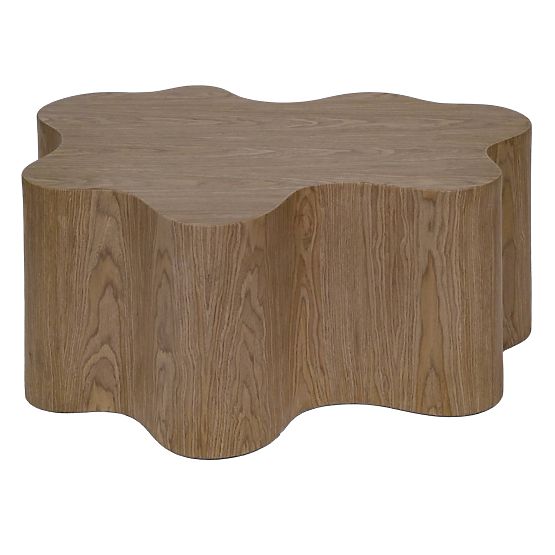 Cosmo dohányzóasztal 90 cm, dió, lekerekített forma