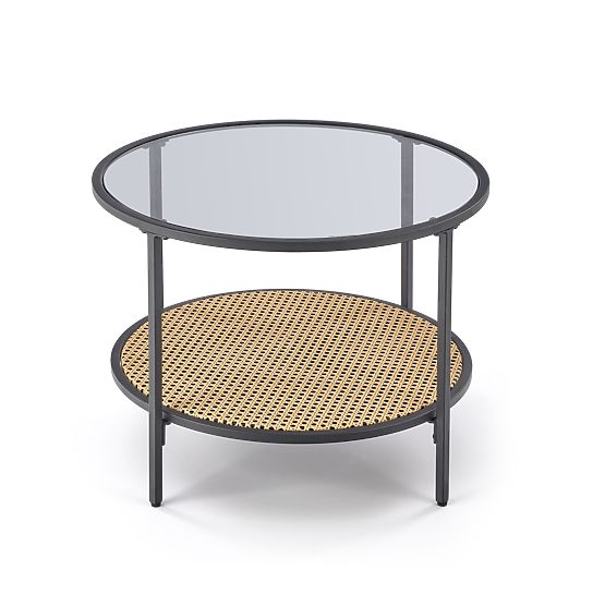 DAKOTA dohányzóasztal füstös / természetes (1p=1db)