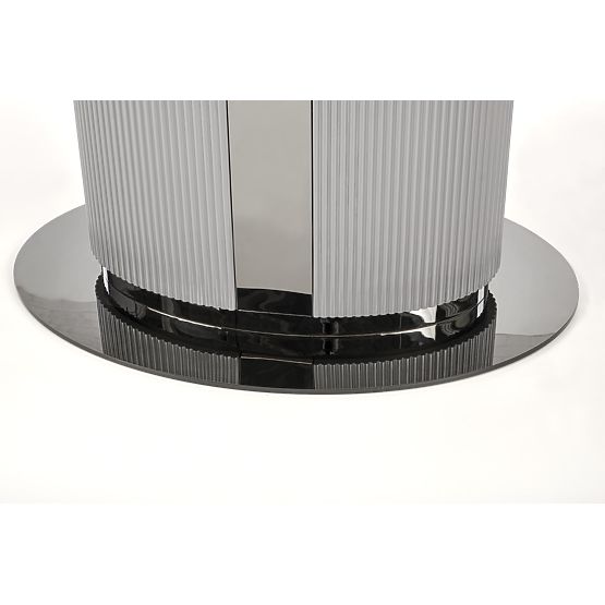 DANCAN kihúzható asztal, fehér márvány / szürke / világosszürke / fekete (3p=1db)