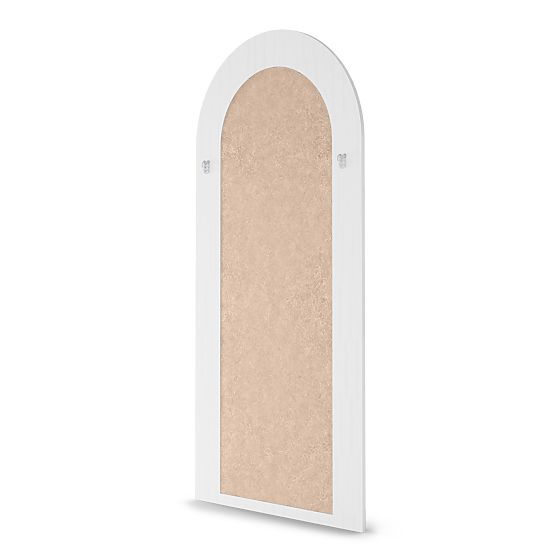 Dekoratív függő tükör Giovanni 170x80 cm, fehér, lekerekített