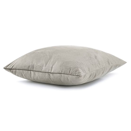 Dekoratív párnahuzat PEACOCK cappuccino színben, dombornyomott állatmintával, glamour stílusban