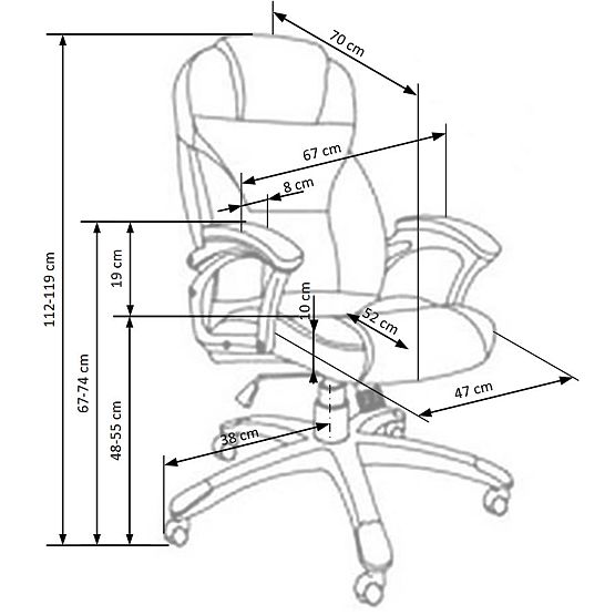 DESMOND fekete irodai szék