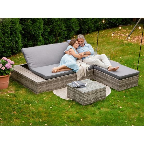 DIABOLICO többfunkciós technorattan ágy