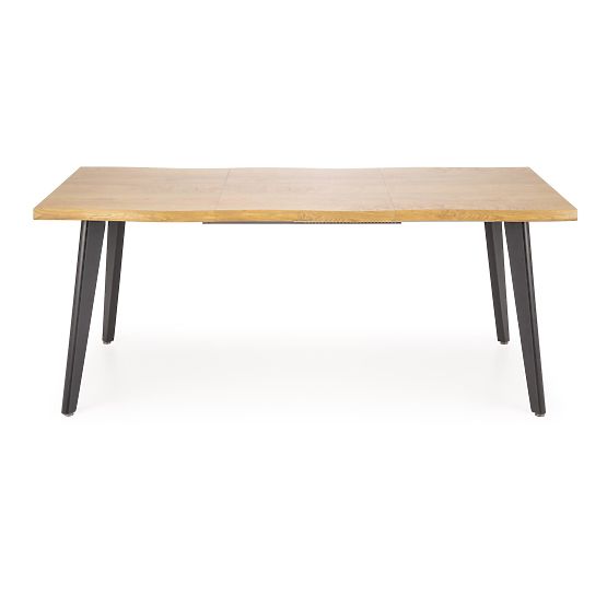 DICKSON 2 kihúzható asztal 150-210/90 cm, asztallap - természetes, lábak - fekete (2p=1db)