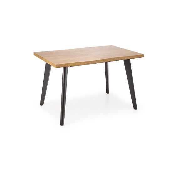 DICKSON 2 kihúzható asztal 150-210/90 cm, asztallap - természetes, lábak - fekete (2p=1db)