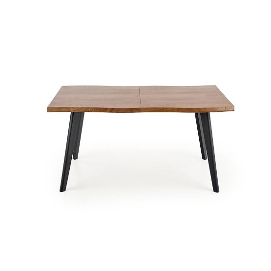 DICKSON kihúzható asztal 120-180/80 cm, asztallap - természetes, lábak - fekete (2p=1ks)