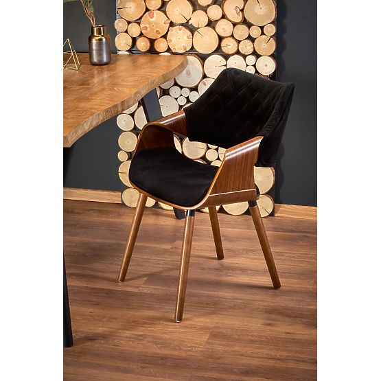 DICKSON kihúzható asztal 120-180/80 cm, asztallap - természetes, lábak - fekete (2p=1ks)