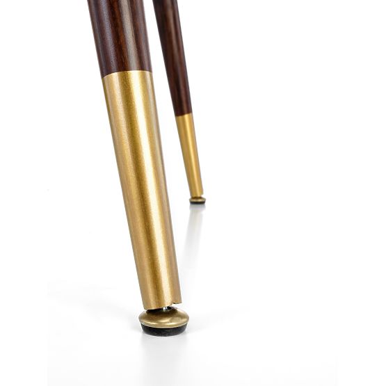 DOMENICO asztal lap - dió, lábak - dió / arany (2p=1db)