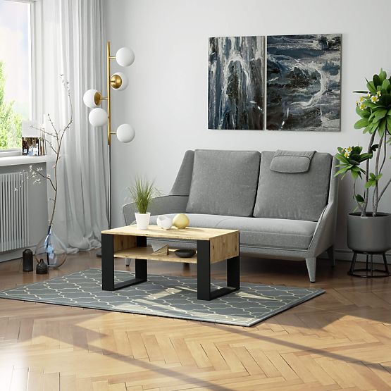 DOMI KONFERENCIAASZTAL ARTISAN TÖLGY / FEKETE