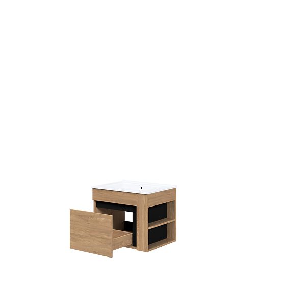 DUESA Mosdó alatti szekrény 60/1S arany tölgy