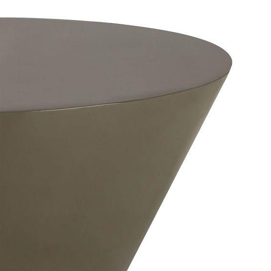 Eclipso dohányzóasztal, 80 cm, zöldesszürke, fényes