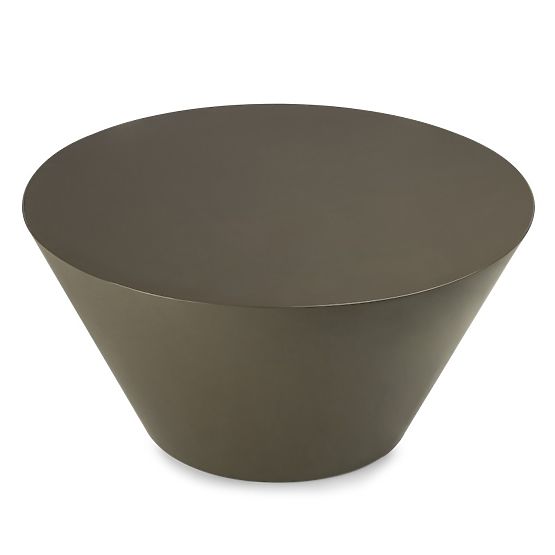 Eclipso dohányzóasztal, 80 cm, zöldesszürke, fényes