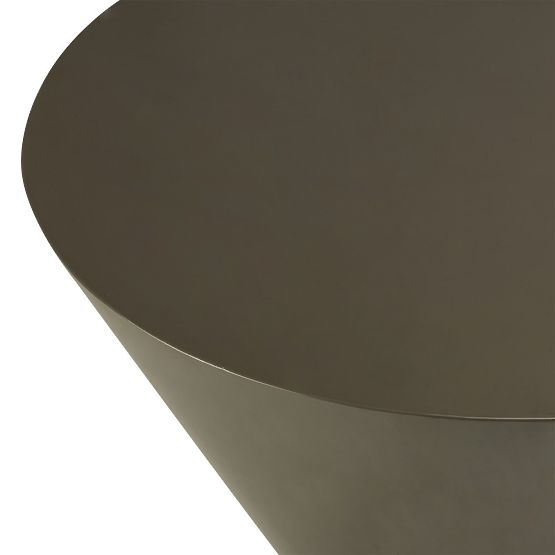 Eclipso dohányzóasztal, 80 cm, zöldesszürke, fényes