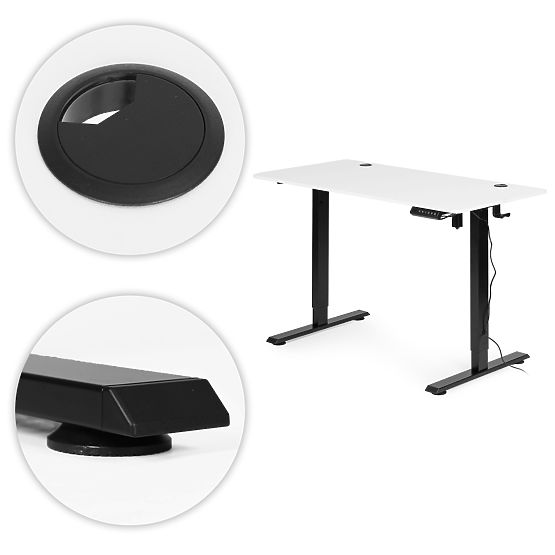 Elektromos állítható asztal 120x60 cm, állítható magasság 72-117 cm ModernHome