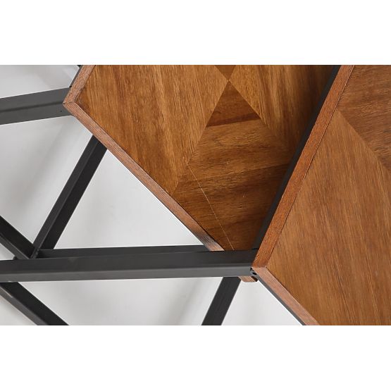 ELZA 2 padkészlet, dió / fekete (1p=1db)