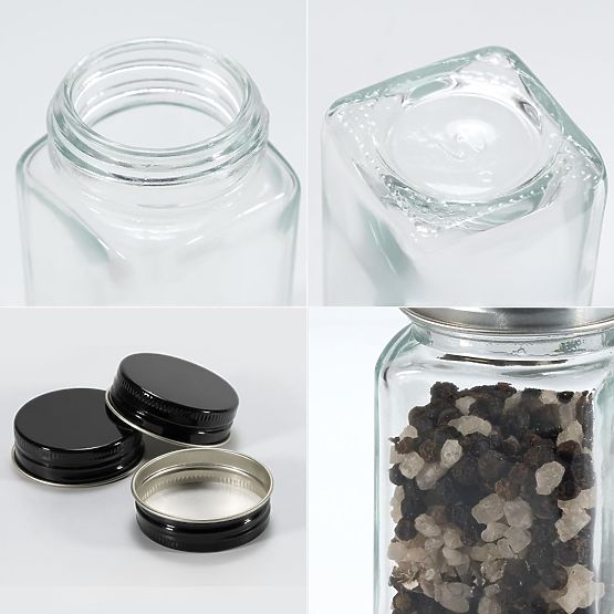 ENELDO fűszertartó állvány 24 üveggel + 72 címkével