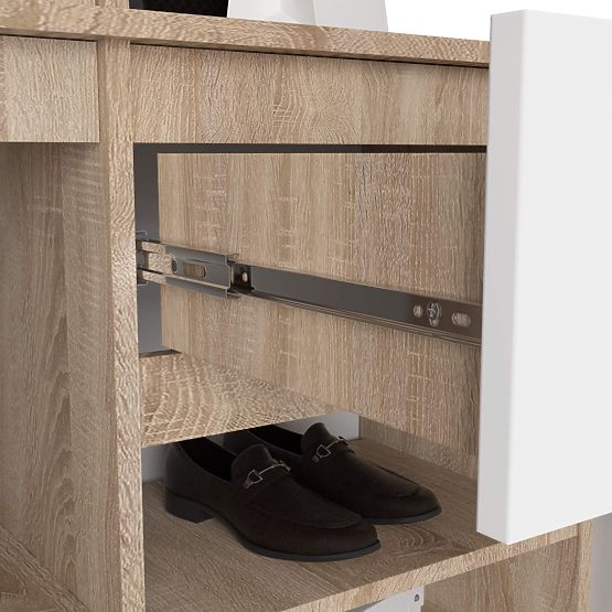 ENTRO PK ELŐSZOBA BÚTOR SZETT SONOMA TÖLGY / FEHÉR