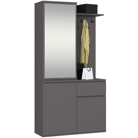 ENTRO PK ELŐSZOBA SZETT GRAFIT SZÜRKE