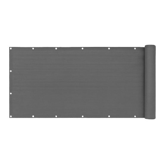 Erkély árnyékoló szerelvényekkel 100x700 cm árnyékoló háló + szerelési elemek szürke MultiGarden