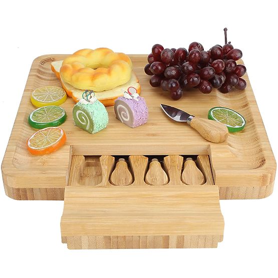 Estera bambusz tálaló- és sajttál